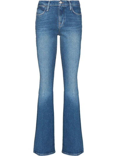 Frame Le High Flared Jeans In Blu | ModeSens