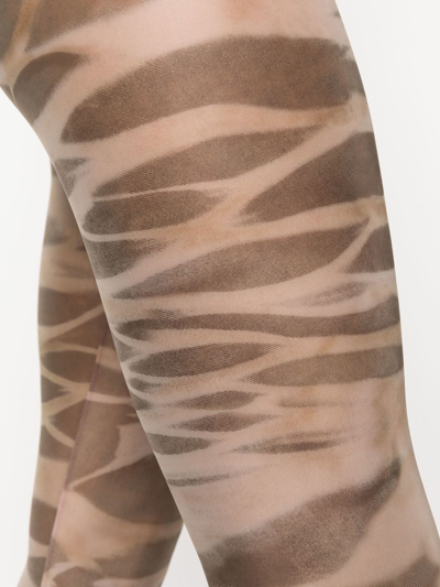 Shop Diesel P-koll-e3 Camouflage-print Leggings In Nude