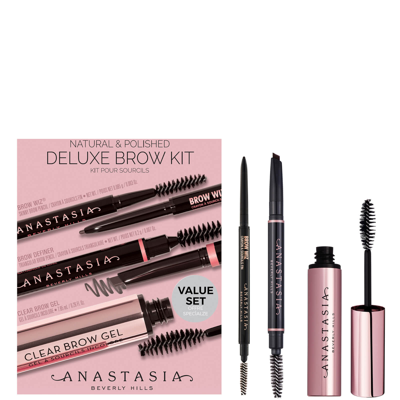 Shop Anastasia Beverly Hills Natural And Polished Deluxe Kit (various Colours) - Ebony