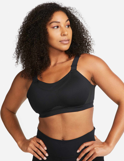 Shop Nike Alpha Sports Bra Dri-fit In Black