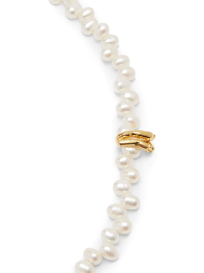Alighieri Gold-plated The Calliope Pearl Choker Necklace In Gold