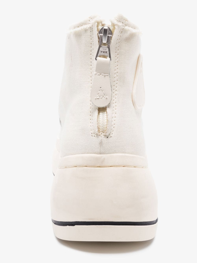R13 High-top Platform Sneakers In Nude