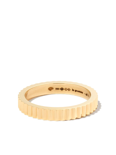 Shop Le Gramme 18kt Yellow Gold Guilloche 4g Ring