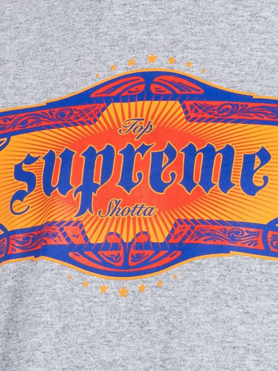Supreme Top Shotta T-shirt In Grey