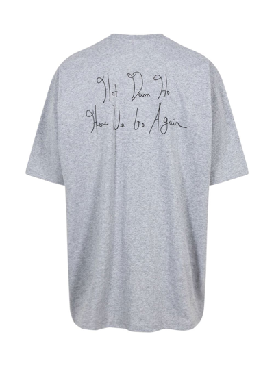 Shop Supreme Lil Kim Print T-shirt In Grey