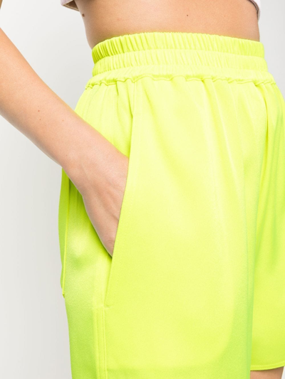 Shop Alex Perry Elasticated-waist Shorts In Gelb