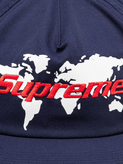 Shop Supreme World Five-panel Cap In Blue