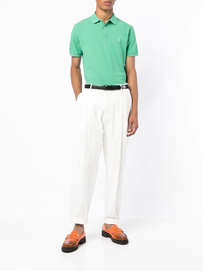 Polo Ralph Lauren Green Cotton Polo Shirt With Logo