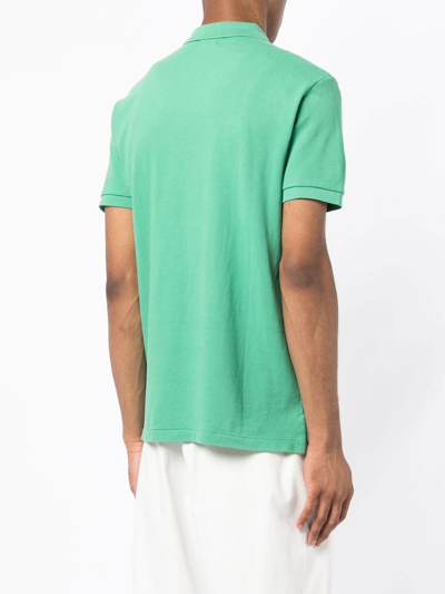 Polo Ralph Lauren Green Cotton Polo Shirt With Logo