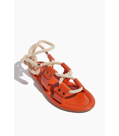 Shop Ulla Johnson Eva Rope Sandal In Red Clay