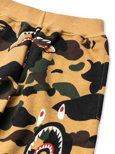 Shop A Bathing Ape Shark 1st Camo Track Pants In Brown