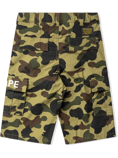A Bathing Ape 1st Camo Shorts In Brown