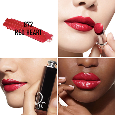 Shop Dior 872 Read Heart Addict Shine Refillable Lipstick 3.2g