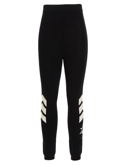 Shop Perfect Moment Cable Underwear Leggings In Black