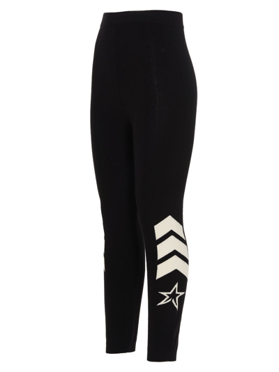 Shop Perfect Moment Cable Underwear Leggings In Black