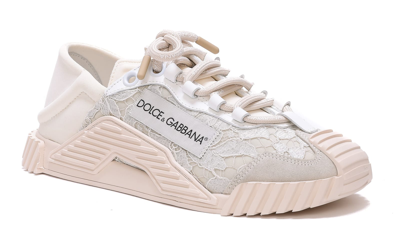 Shop Dolce & Gabbana Ns1 Sneakers Mix Materials In White