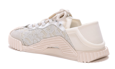 Shop Dolce & Gabbana Ns1 Sneakers Mix Materials In White