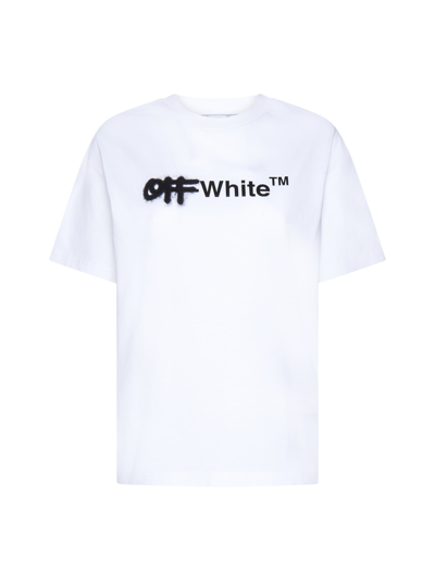 Shop Off-white T-shirt In White Black