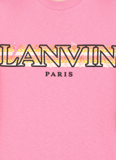 Shop Lanvin Curb Oversize T-shirt In Flamingo Pink