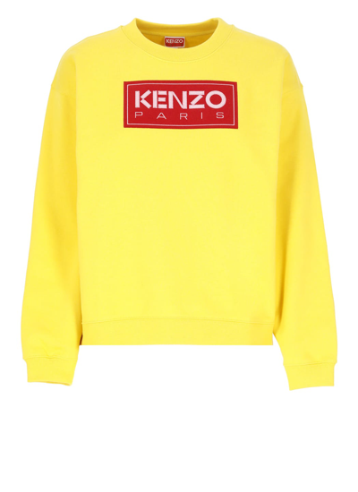 Shop Kenzo Paris Sweatshirt In Golden Yellow