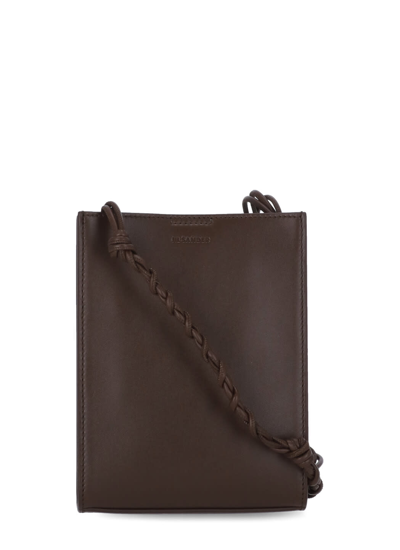 Shop Jil Sander Small Tangle Shoulder Bag In Brown Licorice