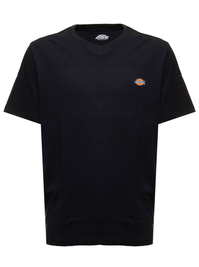Shop Dickies Black Cotton T-shirt With Logo Print  Man