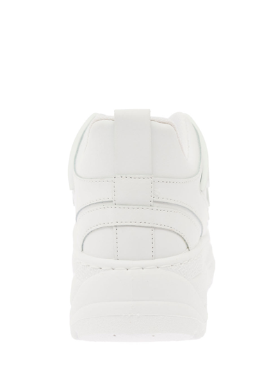 Shop Chiara Ferragni White Leathersneakers With Cf Eye Fly Detail  Woman