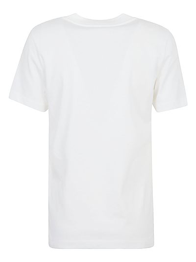 Shop Moncler Studded Logo T-shirt In White