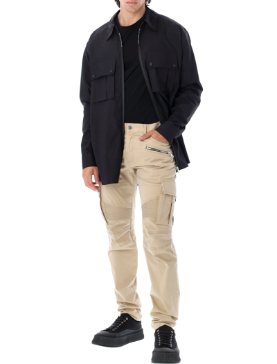 Balmain Straight-leg Cargo Pants In Biege