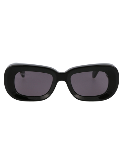 Shop Off-white Off White Women's  Grey Metal Sunglasses