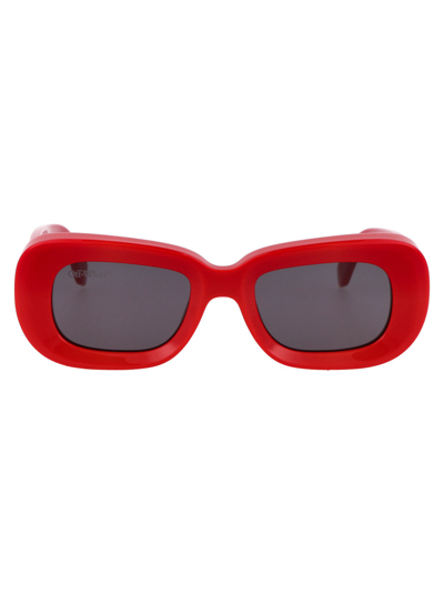 Shop Off-white Off White Women's  Red Metal Sunglasses