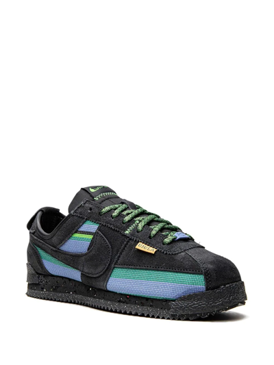 Shop Nike X Union Cortez "black/blue" Sneakers