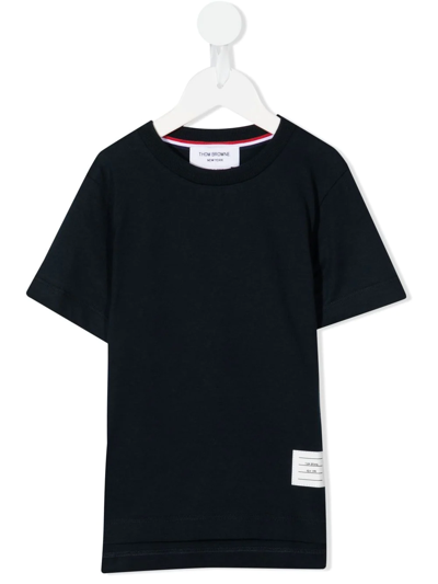 Shop Thom Browne Cotton Short-sleeve T-shirt In Blau