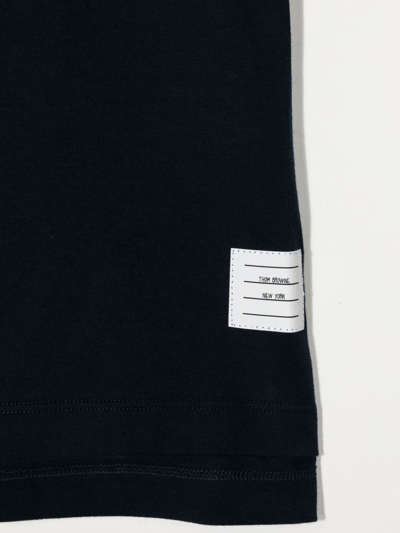 Shop Thom Browne Cotton Short-sleeve T-shirt In Blau
