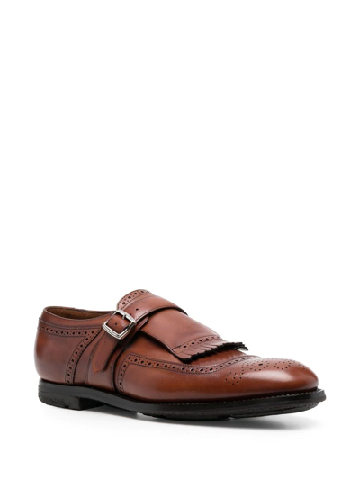 Shop Church's Shanghai Leather Monk Shoes In Braun