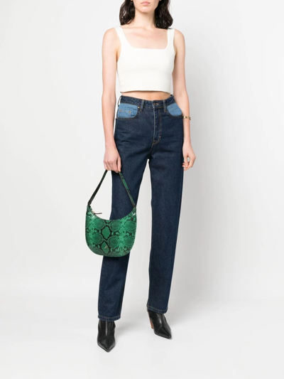 Shop Manu Atelier Mani Mini Shoulder Bag In Green