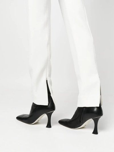 Shop Proenza Schouler Bi-stretch Crepe Slim Trousers In Weiss