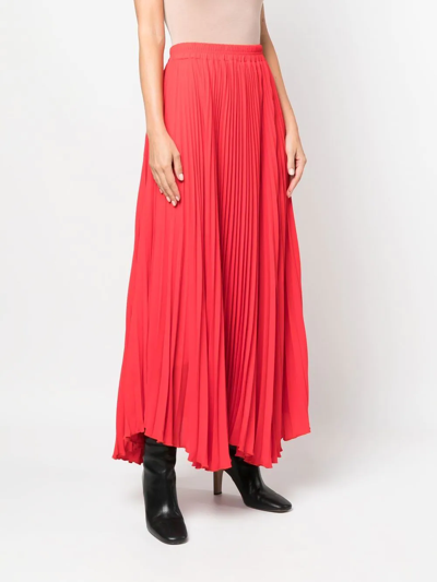 Styland Pleated Maxi Skirt In Rot