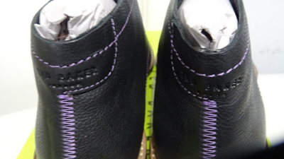 Pre-owned Ted Baker Men's Torsdi 4 Black Leather Desert Boots Rrp-£150