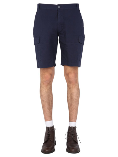 Shop Saint James Pocket Detailed Bermuda Shorts In Blue