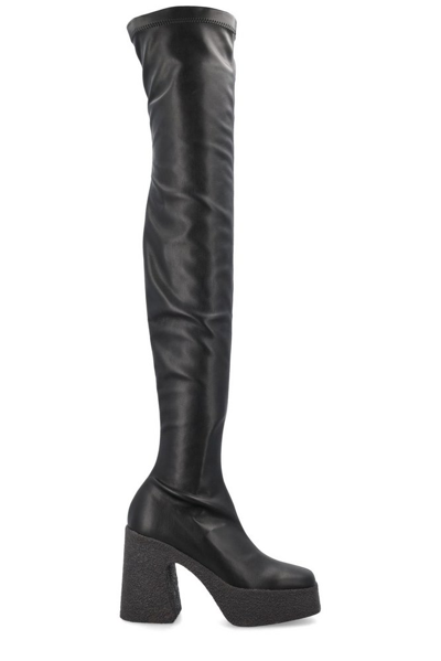 Shop Stella Mccartney Over Knee Boots In Black