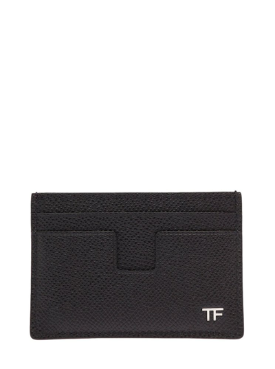 Shop Tom Ford Logo Plaque Card Holder In Black