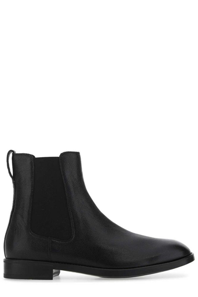 Shop Tom Ford Round Toe Ankle Boots In Black