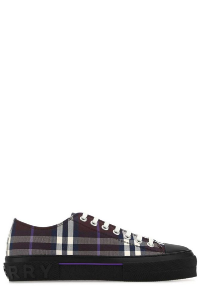 Shop Burberry Classic Checked Lace In Multi