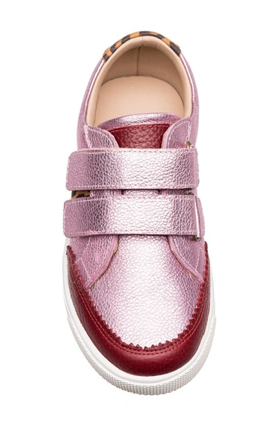 Elephantito Kids' Marti Sneaker In Metallic Carnation