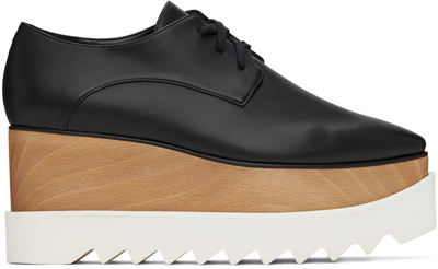 Stella Mccartney Black Elyse Oxfords In 1000 Black