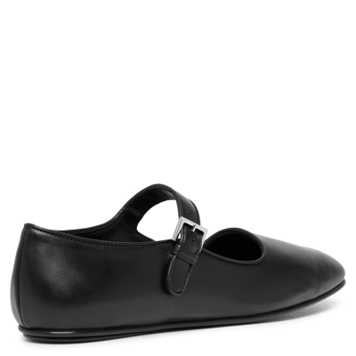 Shop The Row Ava Black Leather Ballerinas