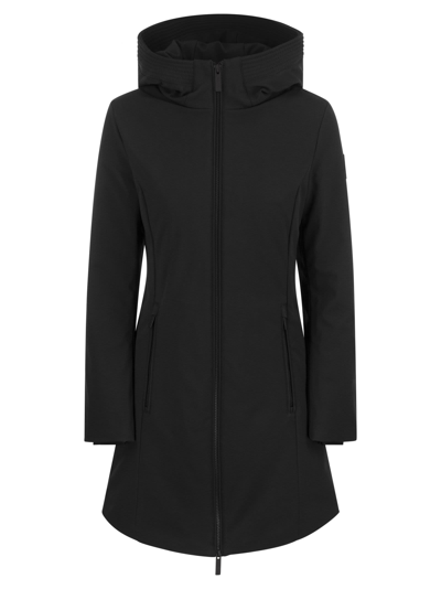 Shop Woolrich Firth - Parka In Softshell In Black