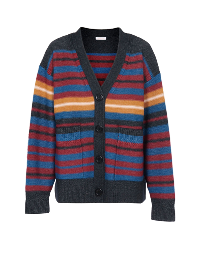 Shop See By Chloé Multicolor Striped Cardigan