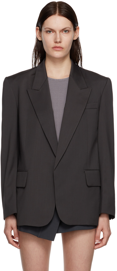 Shop Low Classic Gray New Classic Blazer In Charcoal